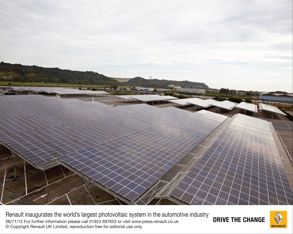 Renault inaugurates the world’s largest photovoltaic system in the automotive industry (Image: Renault) Renault inaugurates the world’s largest photovoltaic system in the automotive industry (Image: Renault)