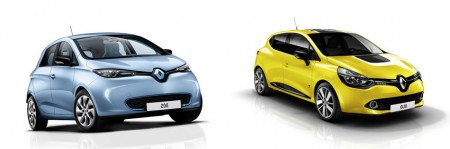 Renault ZOE and Clio (Image: Renault)