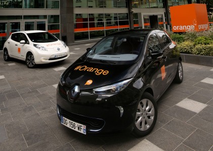 Renault ZOE in Orange livery (Image: Renault-Nissan Alliance Blog)