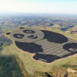 China just built a 250-acre solar farm shaped like a giant panda